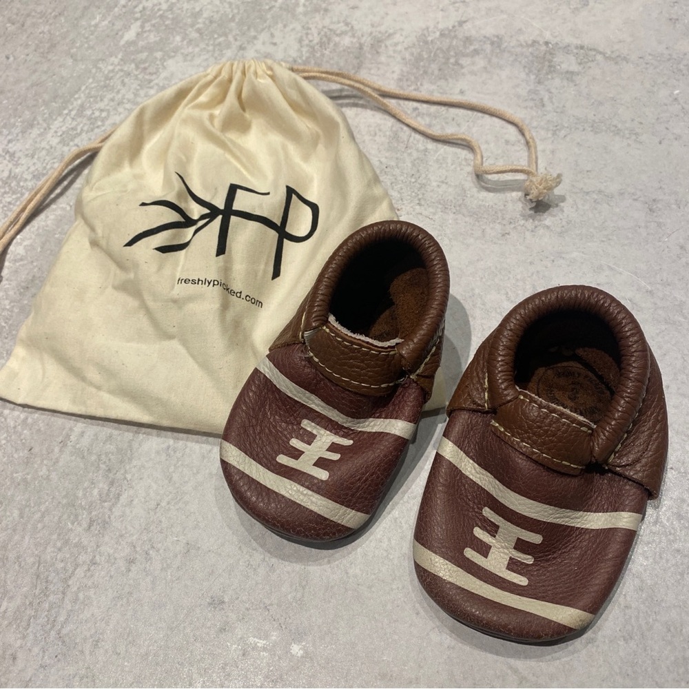 Freshly‎ Picked || Touchdown City Shoe Mocs Football Brown 3